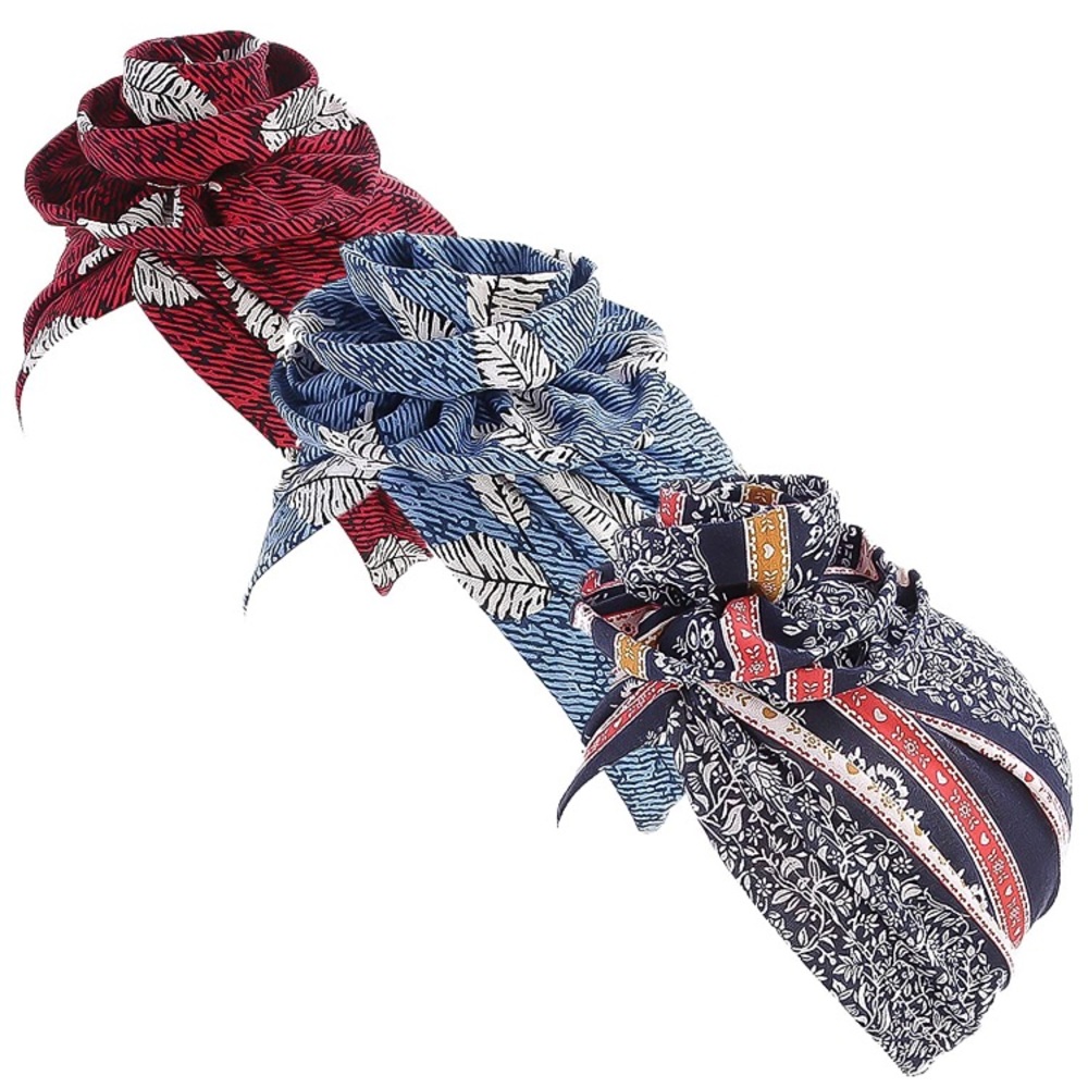 3 Turban Head wrap style head covering. Brand new.